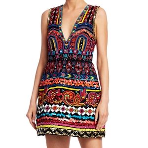 Alice + Olivia Patty Sequin & Bead Embellished Dress